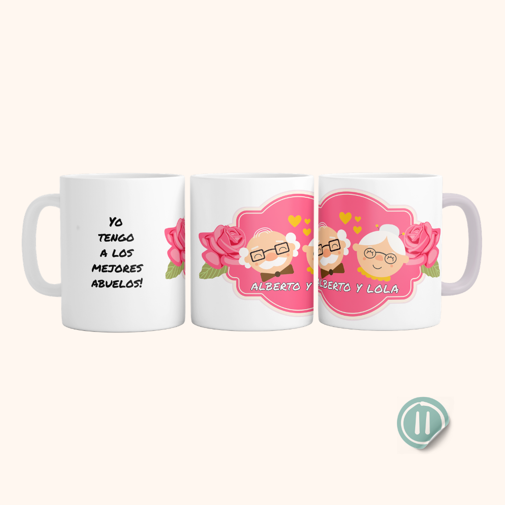 Tazas para mamá y abuelas - Personalizada  11 onzas
