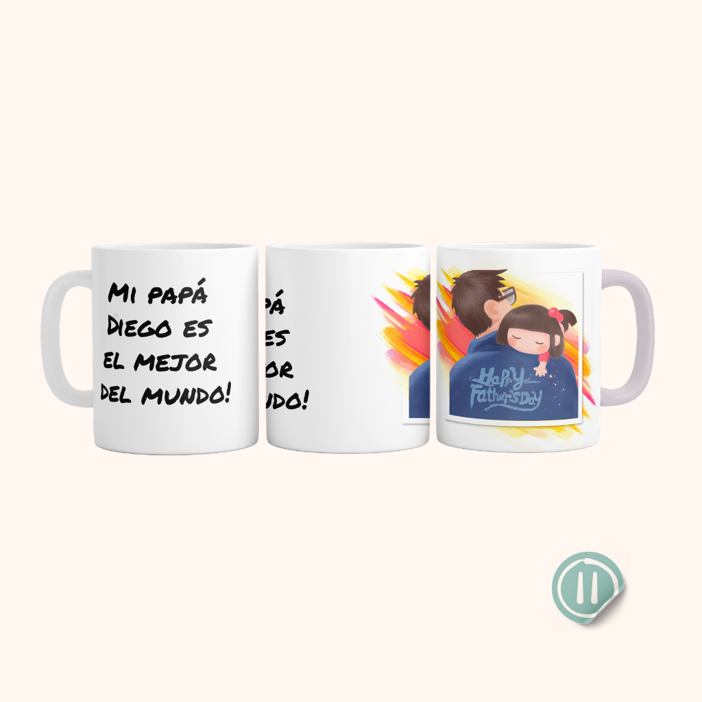 Tazas para papá  y abuelos - personalizada 11 oz