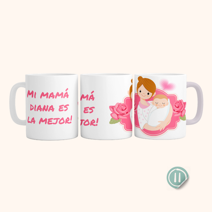 Tazas para mamá y abuelas - Personalizada  11 onzas