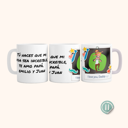 Tazas para papá  y abuelos - personalizada 11 oz
