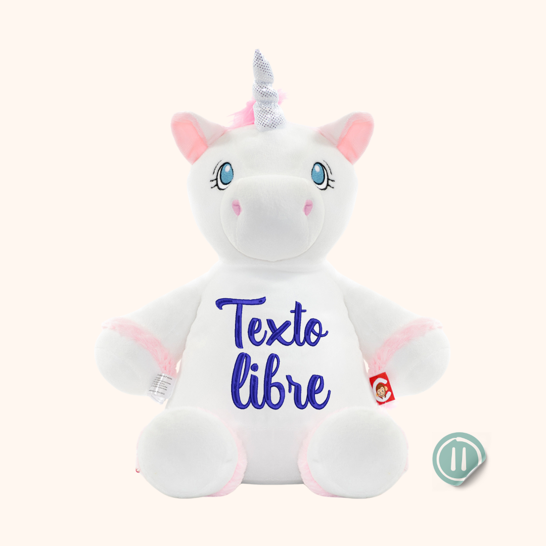 Unicornio Blanco plateado