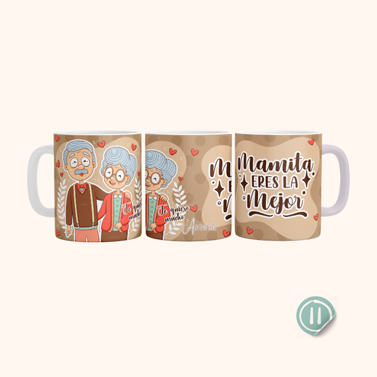 Tazas para mamá y abuelas - Personalizada  11 onzas