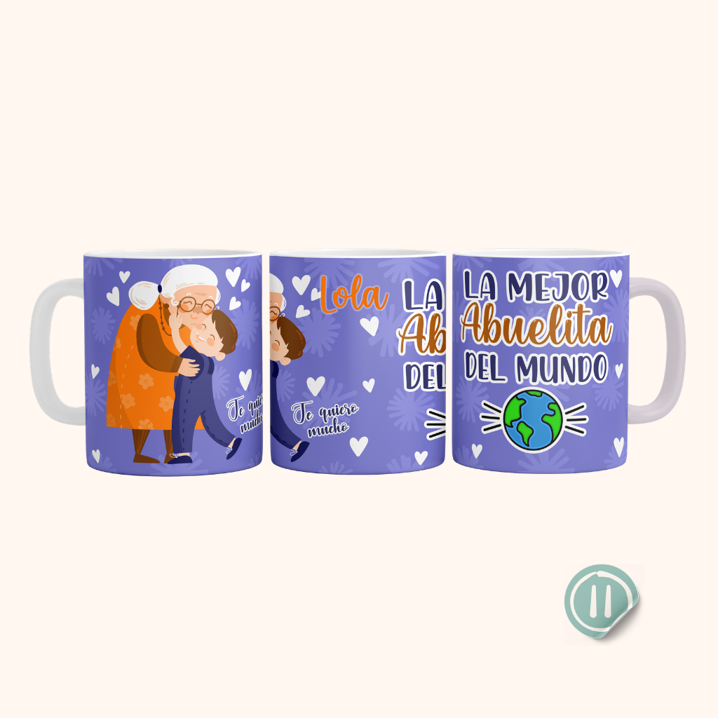 Tazas para mamá y abuelas - Personalizada  11 onzas