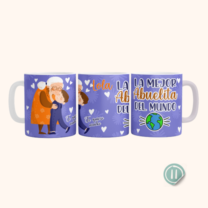Tazas para mamá y abuelas - Personalizada  11 onzas
